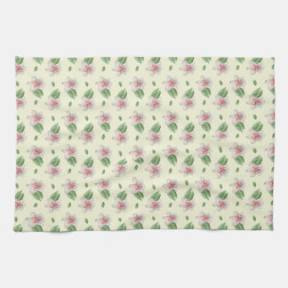 Paño De Cocina Summer Lily Floral Seamless Pattern