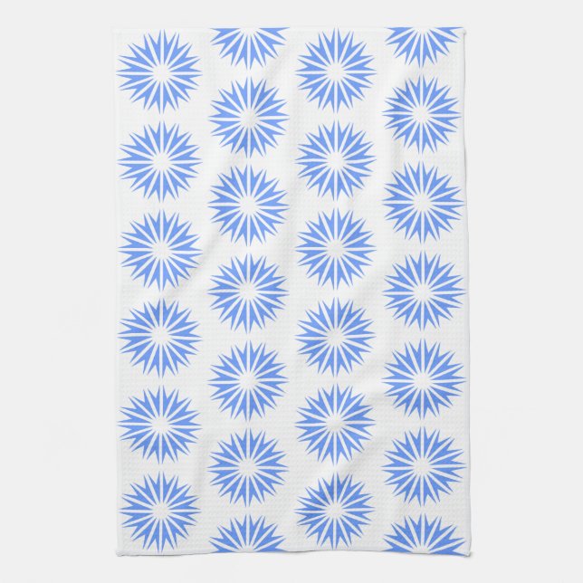 Paño De Cocina Sunburst Blue Modern (Vertical)