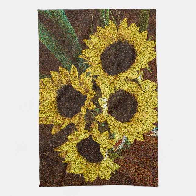 Paño De Cocina Sunflower amarillo (Vertical)