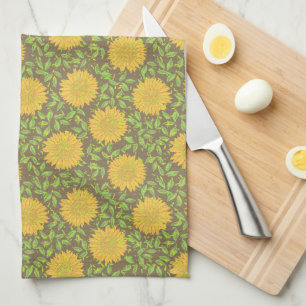 Paño De Cocina Sunflower amarillo brillante