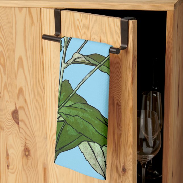 Paño De Cocina Sunflower Art Nouveau (Pliegue de tercios)