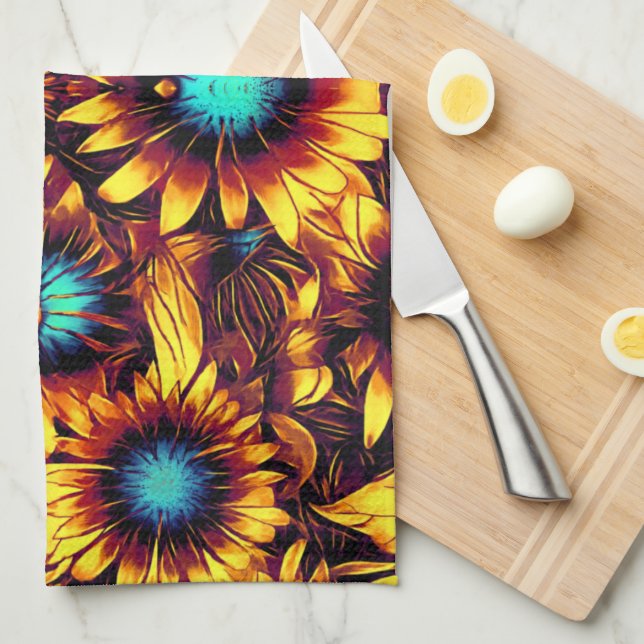 Paño De Cocina Sunflower Luminoso (Doblado Cuarto)