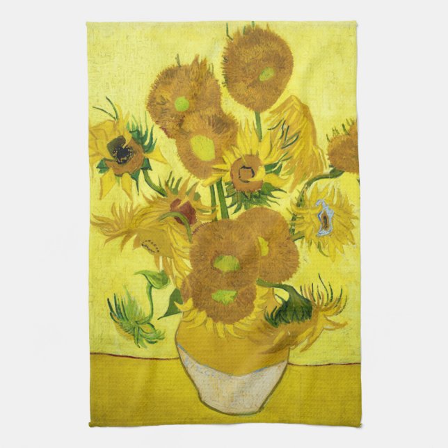 Paño De Cocina Sunflowers Vincent van Gogh (Vertical)