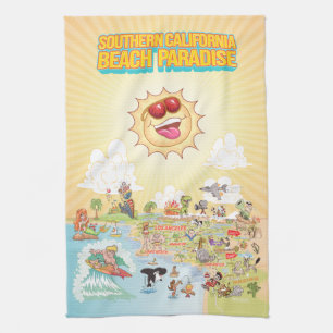 Paño De Cocina Sunny California Kitchel Towel