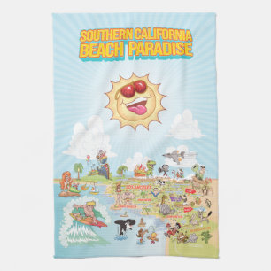 Paño De Cocina Sunny California Kitchel Towel