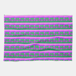 Paño De Cocina Sunset Pink Green Purple Kitchen Towel
