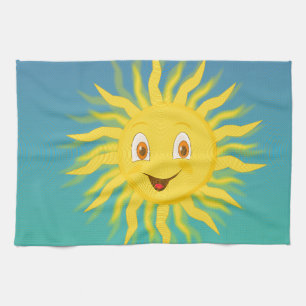 Paño De Cocina Sunshine con líneas circulares