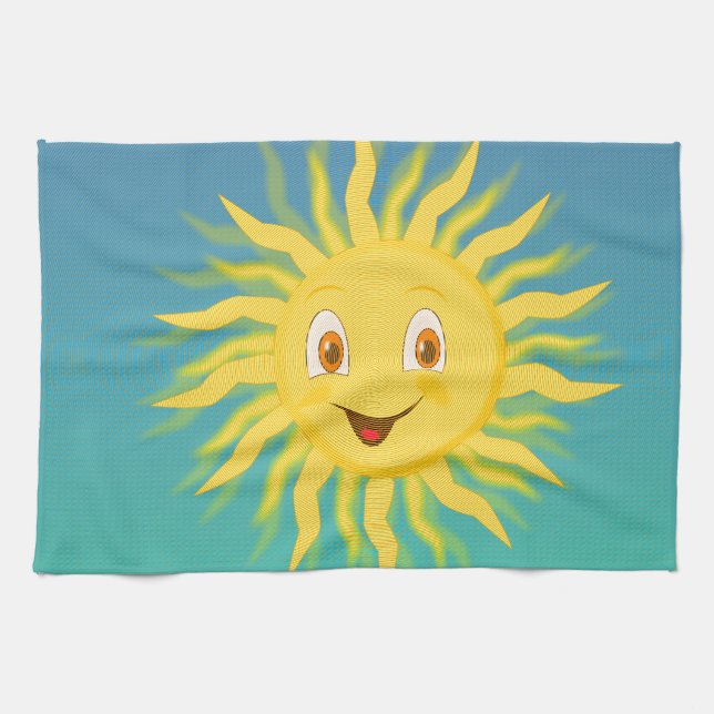 Paño De Cocina Sunshine con líneas circulares (Horizontal)