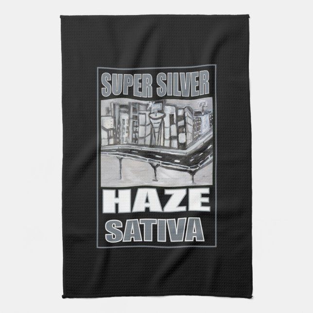 PAÑO DE COCINA SUPER SILVER HAZE SATIVA (Vertical)