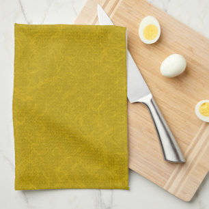 Paño De Cocina Superficie amarilla texturizada con patrón de remo
