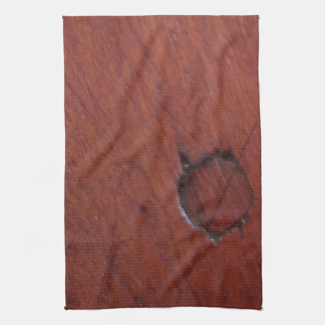 Paño De Cocina superficie de grano de madera oscura (Vertical)