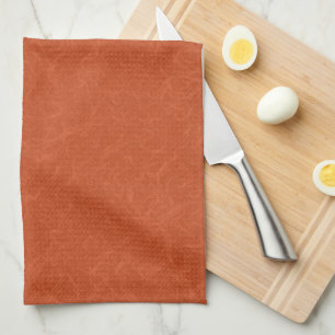 Paño De Cocina Superficie texturizada naranja con patrón de remol