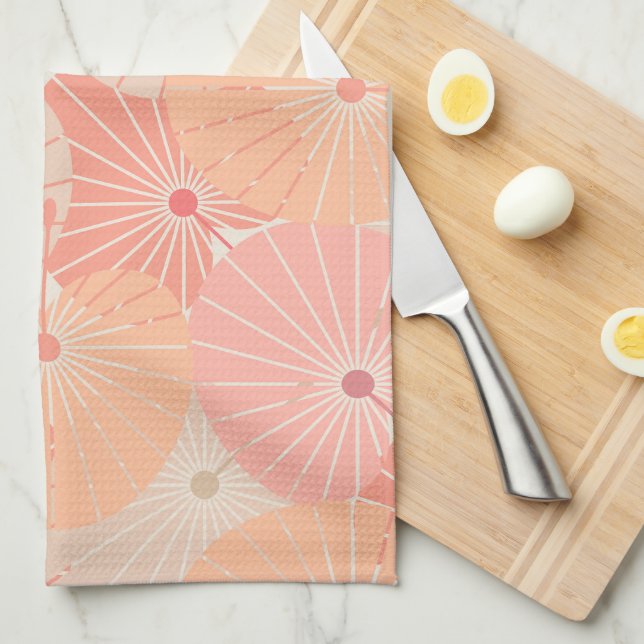 Paño De Cocina Superposición de fans chinos (Doblado Cuarto)