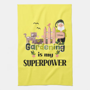 Paño De Cocina Superpotencia de jardinería, jardinera de lujo