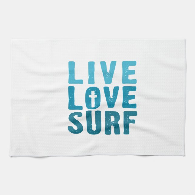 Paño De Cocina surf-amor-vivo (Horizontal)