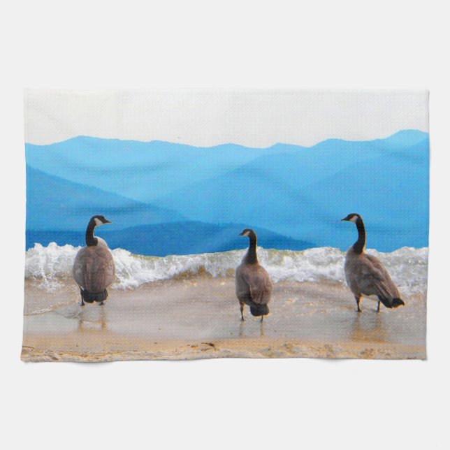 Paño De Cocina ¡Surf's Up! - Geese (Horizontal)