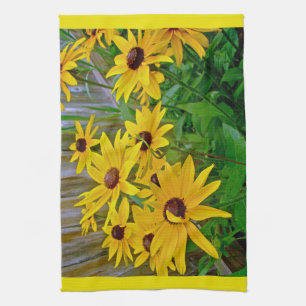 Paño De Cocina Susan Wildflowers, de ojos negros