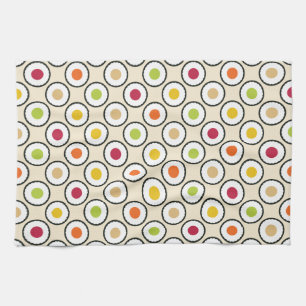 Paño De Cocina Sushi Maki Polka Dots