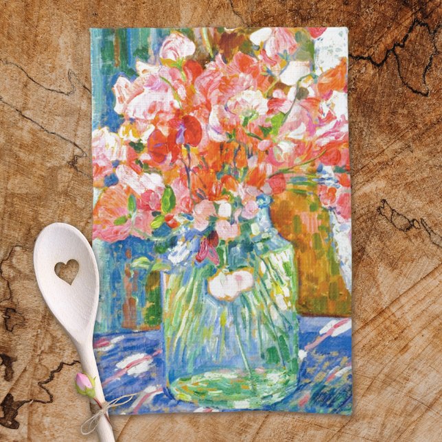 Paño De Cocina Sweet Peas Jar Theo van Rysselberghe (Subido por el creador)