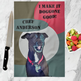 Paño De Cocina Sweet Pitbull Lab Mix Dog Lo Hace Un Buen Chef