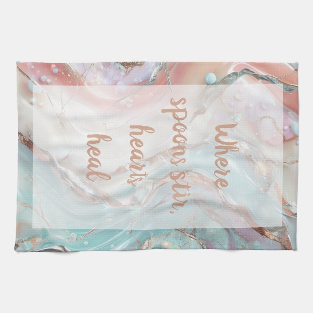 Paño De Cocina Swirl chillón - Blanco (Horizontal)