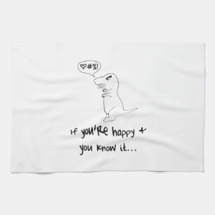 Paño De Cocina T-Rex no es feliz