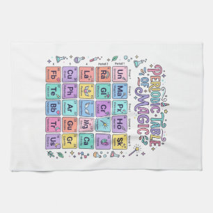 Paño De Cocina Tabla periódica de magia de unicornio Regalo lindo