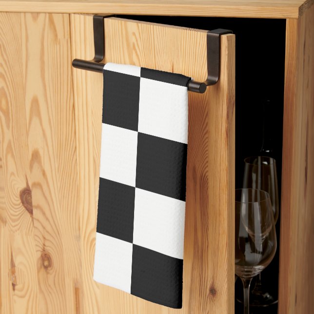 Paño De Cocina tablero de ajedrez (Pliegue de tercios)