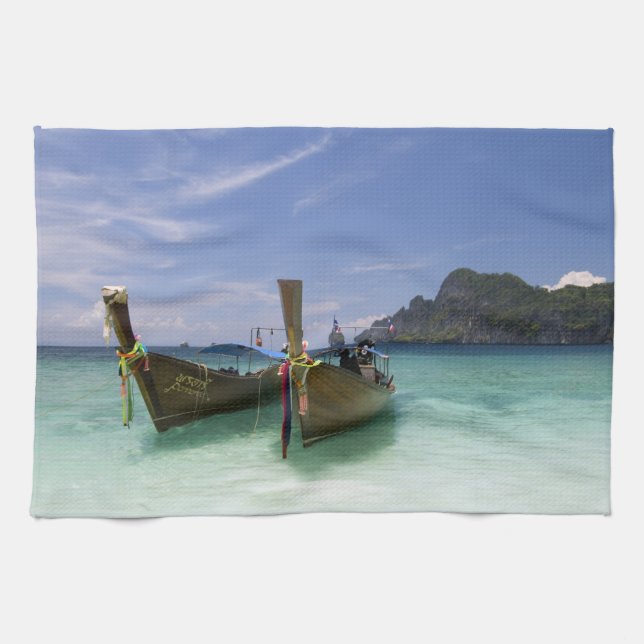 Paño De Cocina Tailandia, isla Phi Phi Don, playa Yong Kasem, (Horizontal)