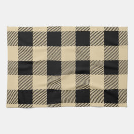 Paño De Cocina Tan vintage y juego de búfalo negro