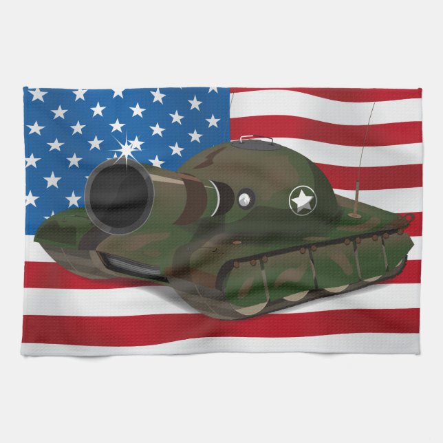 Paño De Cocina Tanque militar (Horizontal)