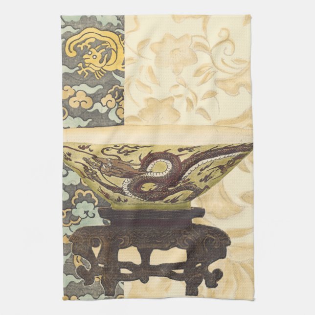 Paño De Cocina Tapiz asiático con diseño de bolas y dragones (Vertical)