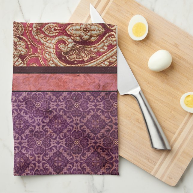 Paño De Cocina Tapiz de seda renacentista de inspiración vintage (Doblado Cuarto)