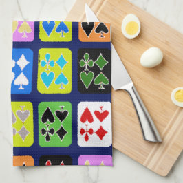 Paño De Cocina Tarjetas de juego divertidas picas de póquer Solit