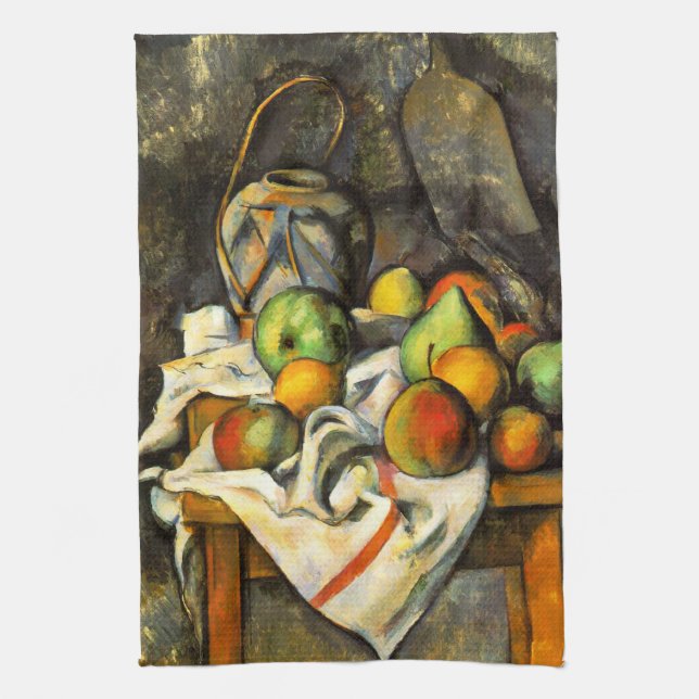 Paño De Cocina Tarro y fruta del jengibre por Cezanne (Vertical)