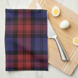 Paño De Cocina Tartan Clan MacLachlan Jugado Purple Black Check