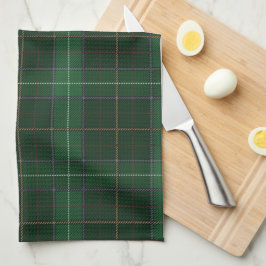 Paño De Cocina Tartan Clan Walsh Plage Green Check Pattern