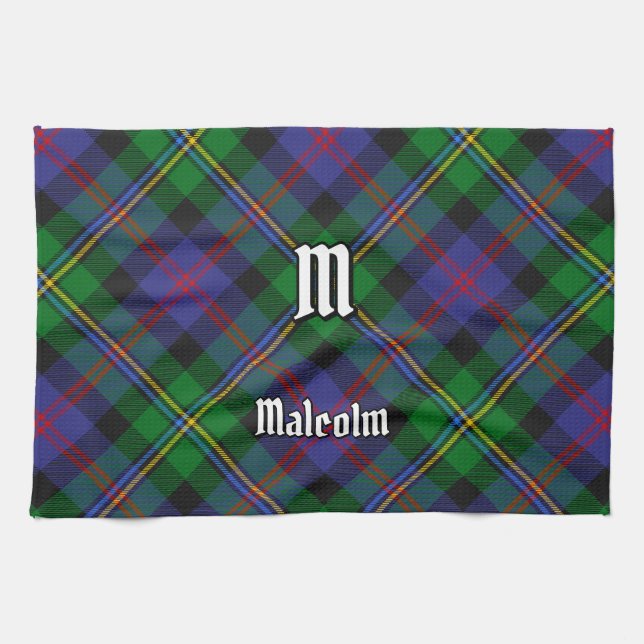 Paño De Cocina Tartan del Clan Malcolm (Horizontal)