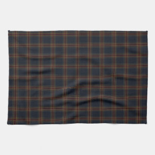 Paño De Cocina Tartan Plaid Burgundy Heritage Lujo Estilo Antig