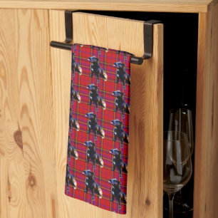 Paño De Cocina Tartan Staffordshire Bull Terrier, Teatowel
