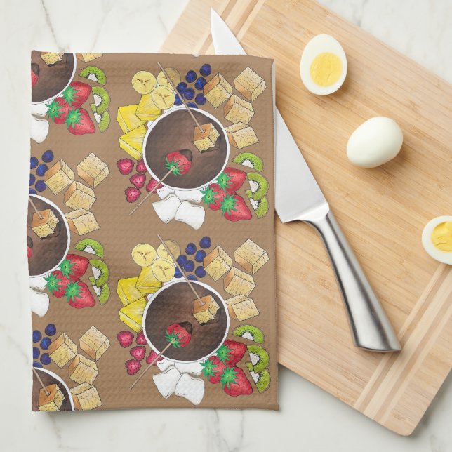 Paño De Cocina Tartas de fruta Berries Marismas y postre (Doblado Cuarto)