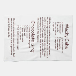 Paño De Cocina Tartas y refrigerios de chocolate con hielo