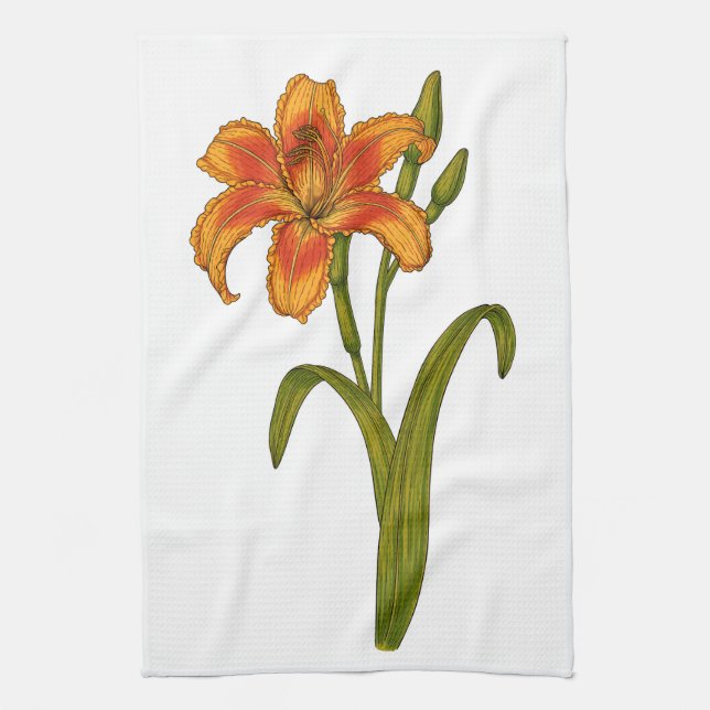 Paño De Cocina Tawny daylily (Vertical)