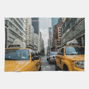 Paño De Cocina Taxis amarillos de Nueva York