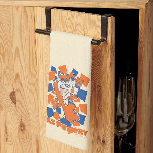 Paño De Cocina TAZ™ Hungry Smashing Through Checker (Pliegue de tercios)