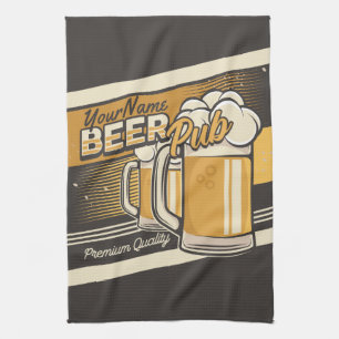 Paño De Cocina Taza de cerveza fría premium personalizada Pub Bar