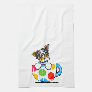 Paño De Cocina Taza del lunar de Biewer Yorkie