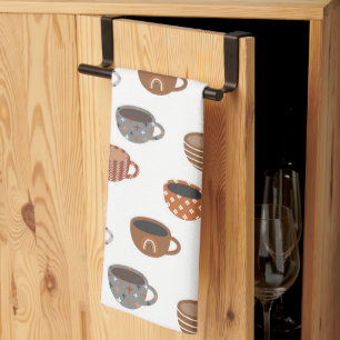 Paño De Cocina Tazas de café  