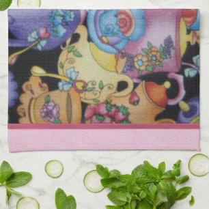 Paño De Cocina Tazas de té y teteras