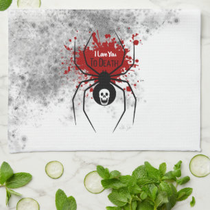 Paño De Cocina Te amo a la Araña Muerte